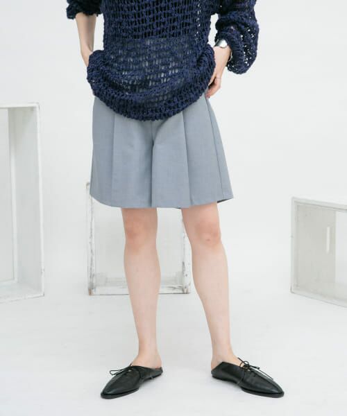 ＊＊KBF / ケービーエフ ショート・ハーフ・半端丈パンツ | デザインポケットタックショートパンツ（GRAY）