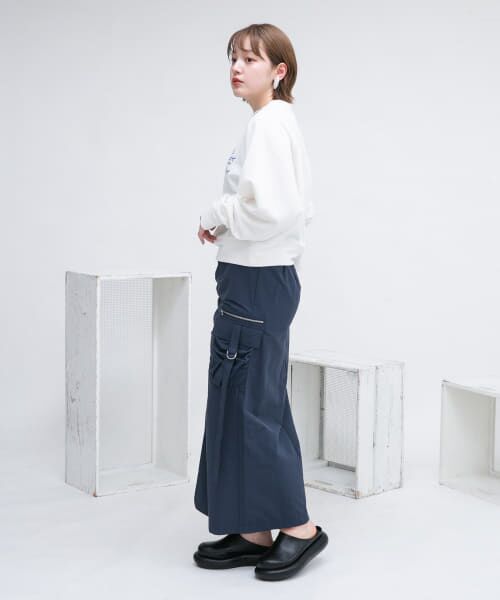 KBF / ケービーエフ シャーリングスリットワークスカート