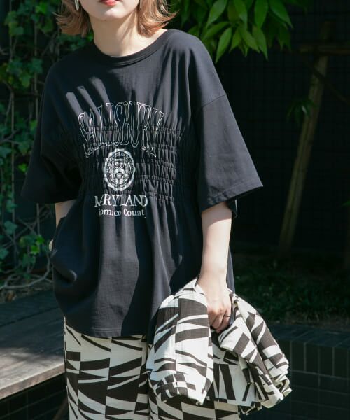 ＊＊KBF / ケービーエフ Tシャツ | シャーリングBIGTEE（BLACK）