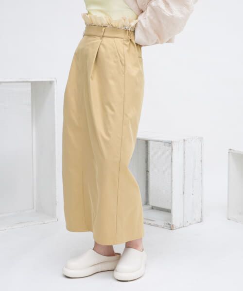 ＊＊KBF / ケービーエフ スカート | ウエストドロストレイヤードスカート（BEIGE）