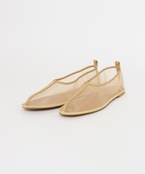 COELベージュ メッシュ フラットシューズ ファビオルスコーニ FABIO RUSCONI メッシュフラットシューズ