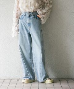 『3サイズ展開』カットオフワイドデニム