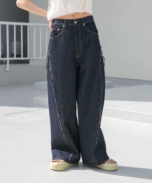 2未使用級！　KBF　BIG　ポケット　デザイン　ワイド　デニム　23ss　M KBF｜『一部WEB限定カラー』『3サイズ展開』BIGポケットデザイン