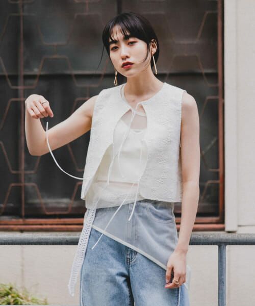 D&G ストライプ タンクトップ 28/42 D&G ストライプ タンクトップ 28/42