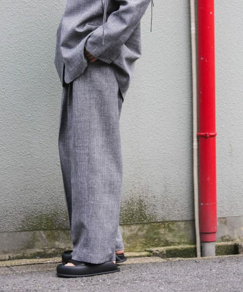 KBF リボンディテールパンツ ケービーエフ KBF リボンディティールパンツ （GRAY