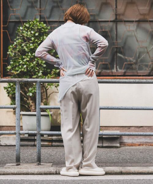 KBF リボンディテールパンツ ケービーエフ KBF リボンディティールパンツ （GRAY