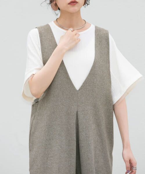 ＊＊KBF / ケービーエフ Tシャツ | ワイドスリーブラウンドTEE（IVORY）