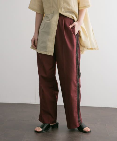 ＊＊KBF / ケービーエフ その他パンツ | 『2サイズ展開』ブレードラインタックパンツ（BORDEUAX）