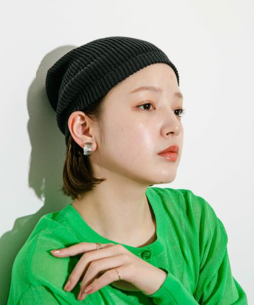 ＊＊KBF / ケービーエフ ニットキャップ | サマーニットビーニー（CHARCOAL）