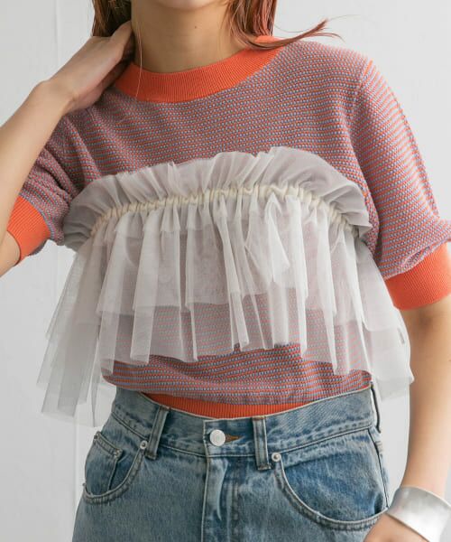 ＊＊KBF / ケービーエフ その他小物 | マルチWAYチュールつけ襟（IVORY）