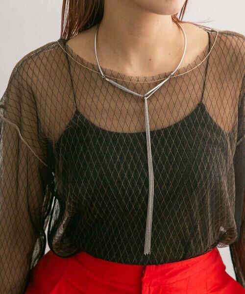 ＊＊KBF / ケービーエフ ネックレス・ペンダント・チョーカー | ロングチェーンチョーカー（SILVER）