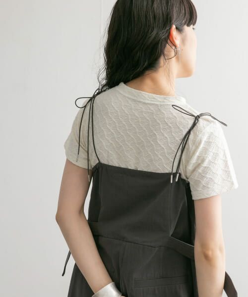 ＊＊KBF / ケービーエフ Tシャツ | ステッチデザインシャーリングTEE（OFF）