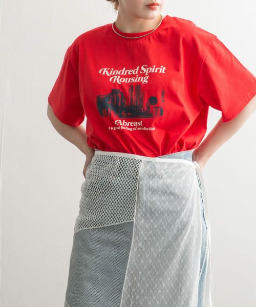 ＊＊KBF / ケービーエフ Tシャツ | グラフィックプリントTEE（RED）
