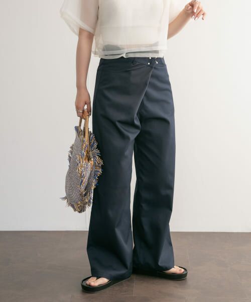 ＊＊KBF / ケービーエフ その他パンツ | ラップWIDEパンツ（NAVY）