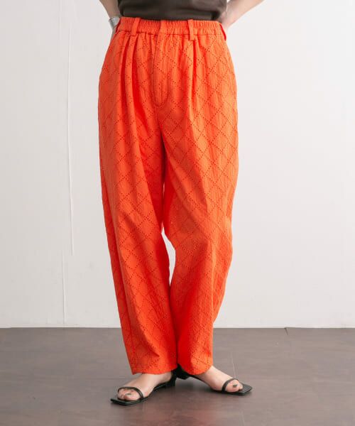＊＊KBF / ケービーエフ その他パンツ | エンブロイダリーコクーンパンツ（ORANGE）