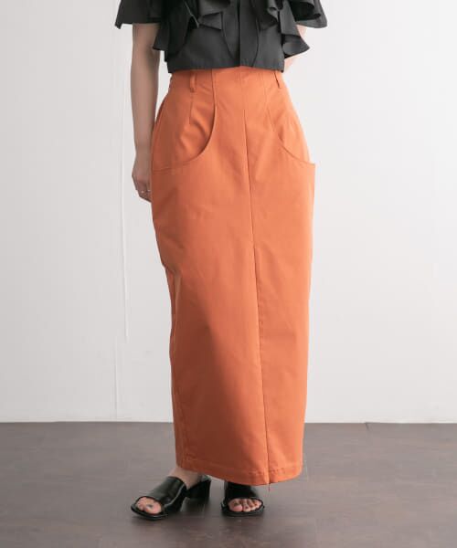 ＊＊KBF / ケービーエフ スカート | フロントZIPペンシルスカート（TERRACOTTA）