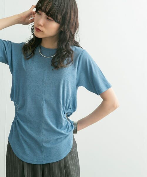 ＊＊KBF / ケービーエフ Tシャツ | サイドオープンカットソー（BLUE）