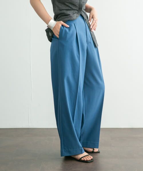 ＊＊KBF / ケービーエフ その他パンツ | ダブルループベルトスラックス（BLUE）