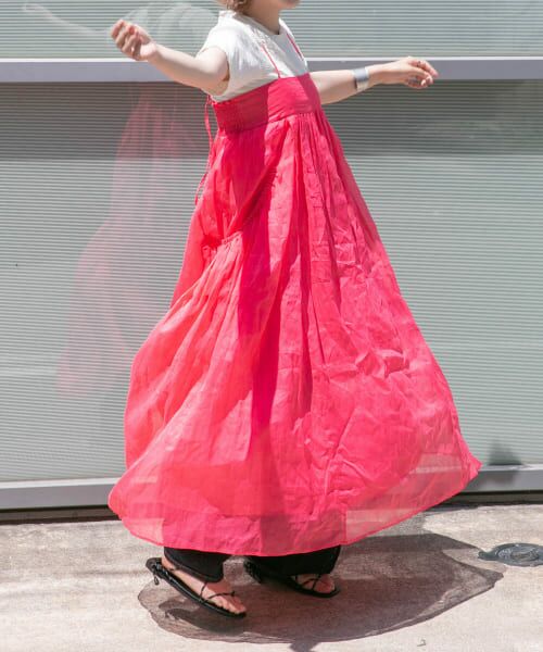 ＊＊KBF / ケービーエフ ワンピース | シアーボイルキャミワンピース（PINK）