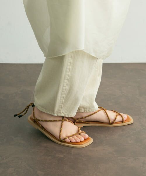 ＊＊KBF / ケービーエフ サンダル | ドローコードサンダル（BROWN）