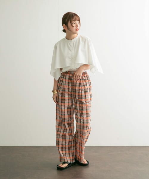 ito fukuoka ブラック×ベージュ チェックパンツ ito fukuoka ブラック×ベージュ チェックパンツ ito fukuoka