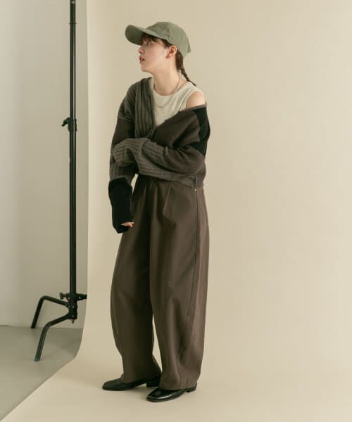 KAPITAL KOUNTRY リネン 市松 パッチワーク カーディガン KAPITAL