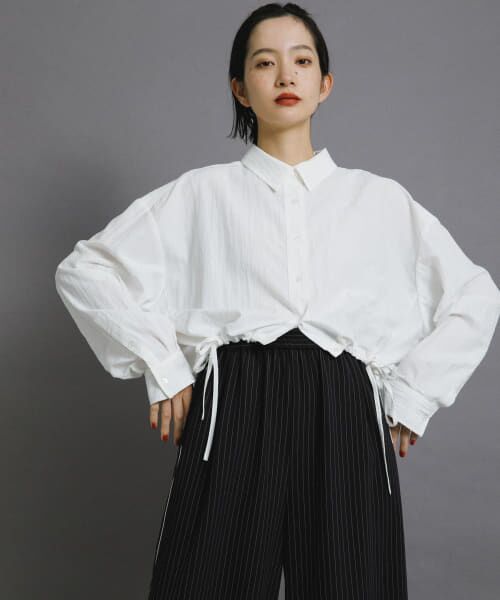 ＊＊KBF / ケービーエフ シャツ・ブラウス | ヘムドロストシャツ（OFF）