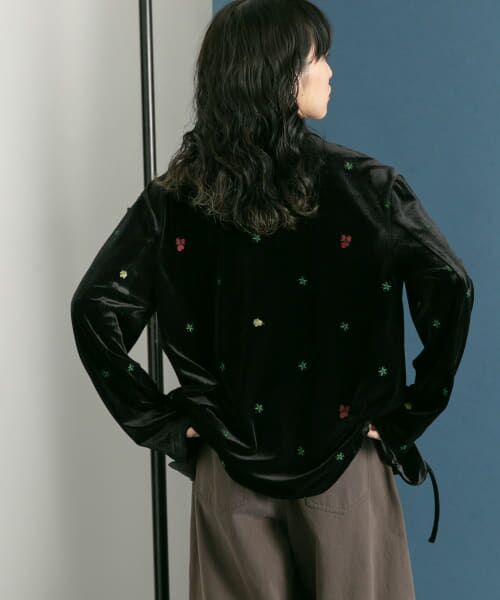 KBF フロントリボンベロアガウン KBF｜フロントリボンベロアガウン | Rakuten Fashion(楽天