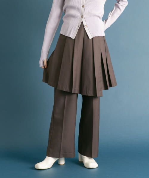 ＊＊KBF / ケービーエフ その他パンツ | プリーツスカートSETパンツ（D.BROWN）