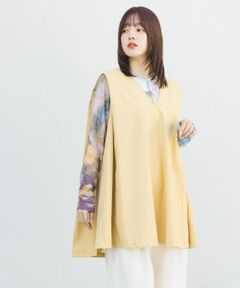 ショルダータックミニワンピース