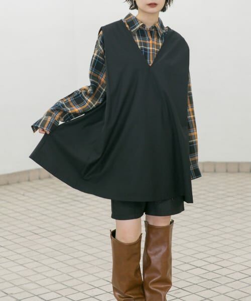 タグ付き 新品 KBF ショルダータックミニワンピース ブラック KBF｜ショルダータックミニワンピース | Rakuten Fashion(楽天
