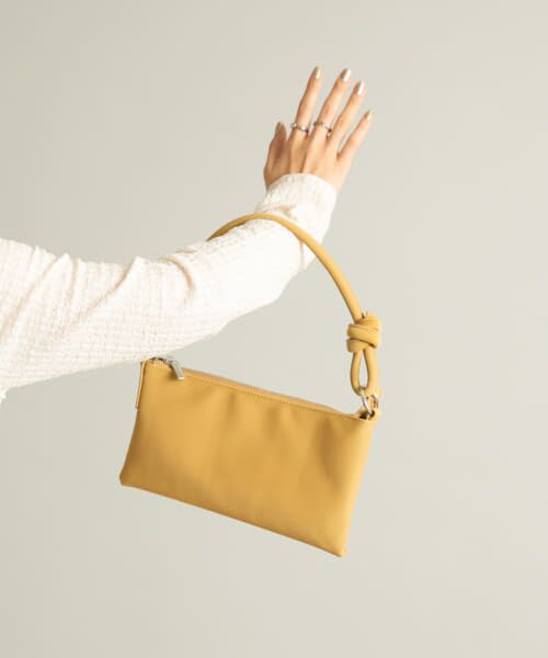 ＊＊KBF / ケービーエフ ショルダーバッグ | ハンドルデザインショルダーBAG（BEIGE）