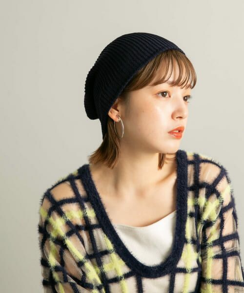 ＊＊KBF / ケービーエフ ニットキャップ | リブニットビーニー（D.NAVY）