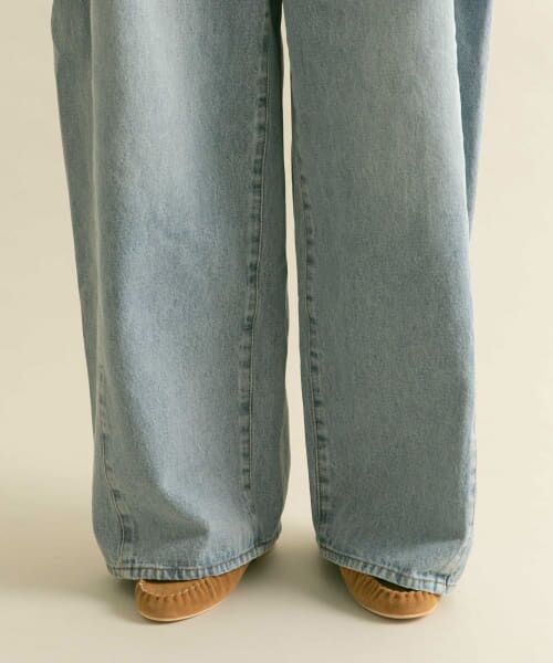 セール】 『低身長向けも展開』サイドタックデニム （デニム