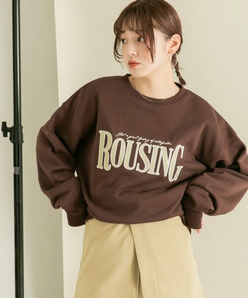 ＊＊KBF / ケービーエフ スウェット | カレッジロゴスウェット（BROWN）