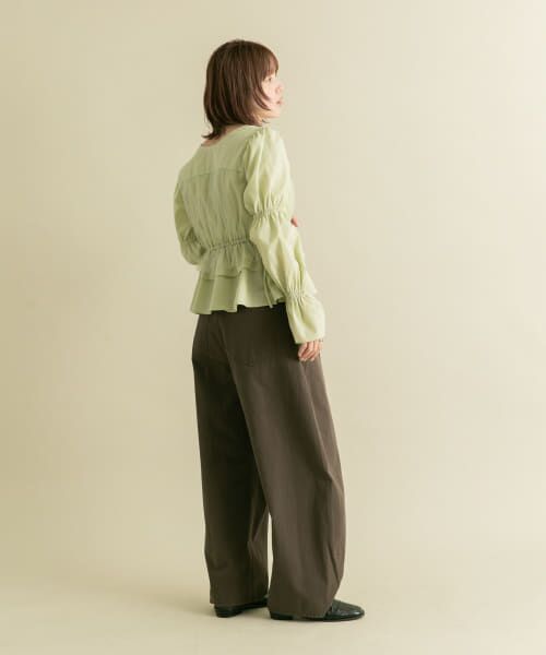 セール】 2WAYチュールドッキングブラウス （シャツ・ブラウス