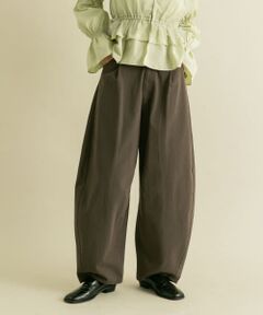 『2サイズ展開』ワンタックコクーンパンツ