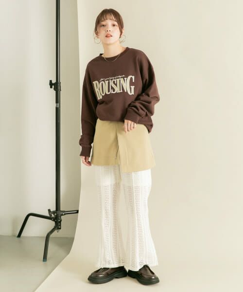 mediam レースフレアパンツ レースフレアパンツ | mai | Flugge