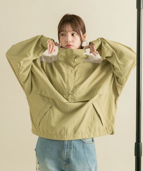 ＊＊KBF / ケービーエフ その他アウター | シアースイッチングアノラック（BEIGE）