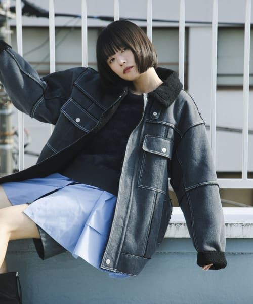 80s90s カナダ製 オーバーサイズ ヘビーリネンノーカラージャケット セール】 オーバーサイズボアジャケット （その他アウター