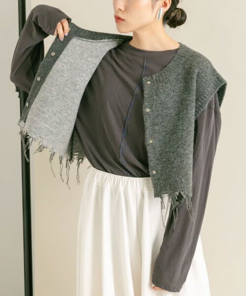 ＊＊KBF / ケービーエフ ベスト | ダメージショートベスト（GRAY）