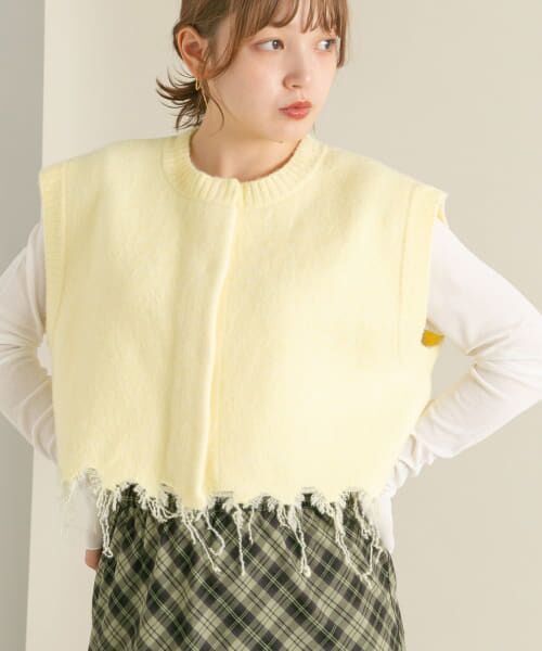 ＊＊KBF / ケービーエフ ベスト | ダメージショートベスト（YELLOW）