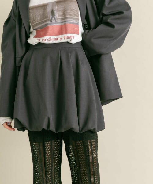 ＊＊KBF / ケービーエフ スカート | バルーンミニスカート（CCL NAVY）