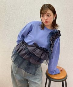 フリルドッキングスウェット