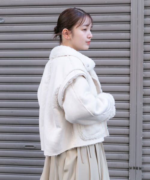KBF 3WAYパテッドミドルジャケット　beige KBF 3WAYパテッドミドルジャケット beige ケービーエフ KBF 3WAY