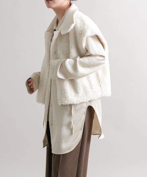 KBF 3WAYパテッドミドルジャケット　beige KBF 3WAYパテッドミドルジャケット beige ケービーエフ KBF 3WAY