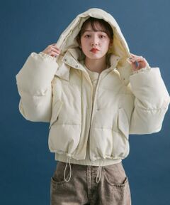 ショート中綿フードジャケット