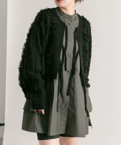 『WEB/一部店舗限定』フリンジリボンカーディガン
