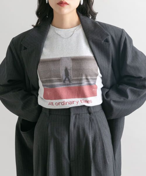 ＊＊KBF / ケービーエフ Tシャツ | ピーチスキンロンTEE（TOP GRAY）