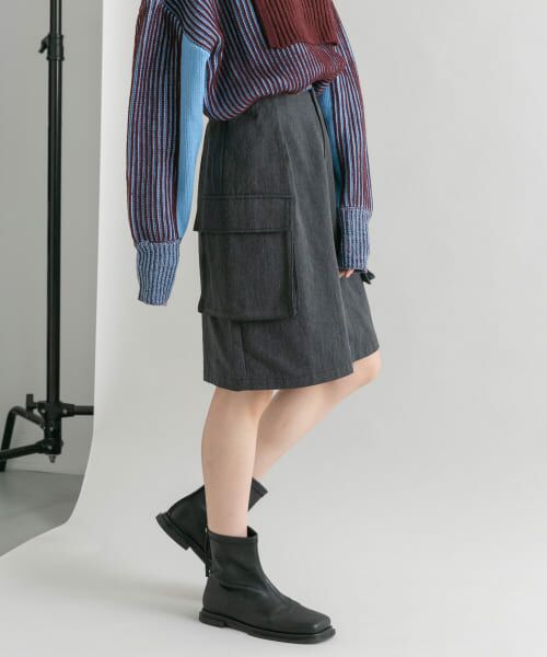 ＊＊KBF / ケービーエフ ショート・ハーフ・半端丈パンツ | フラップポケットショートパンツ（CHARCOAL）